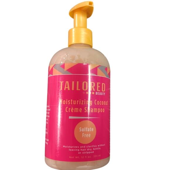 Tailored Beauty Moisturizing Coconut Creme Sulfate Free Shampoo, 12oz - Picture 1 of 3